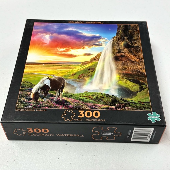 💥SOLD💥 Icelandic Waterfall puzzle by Buffalo 300 pieces - Picture 6 of 6